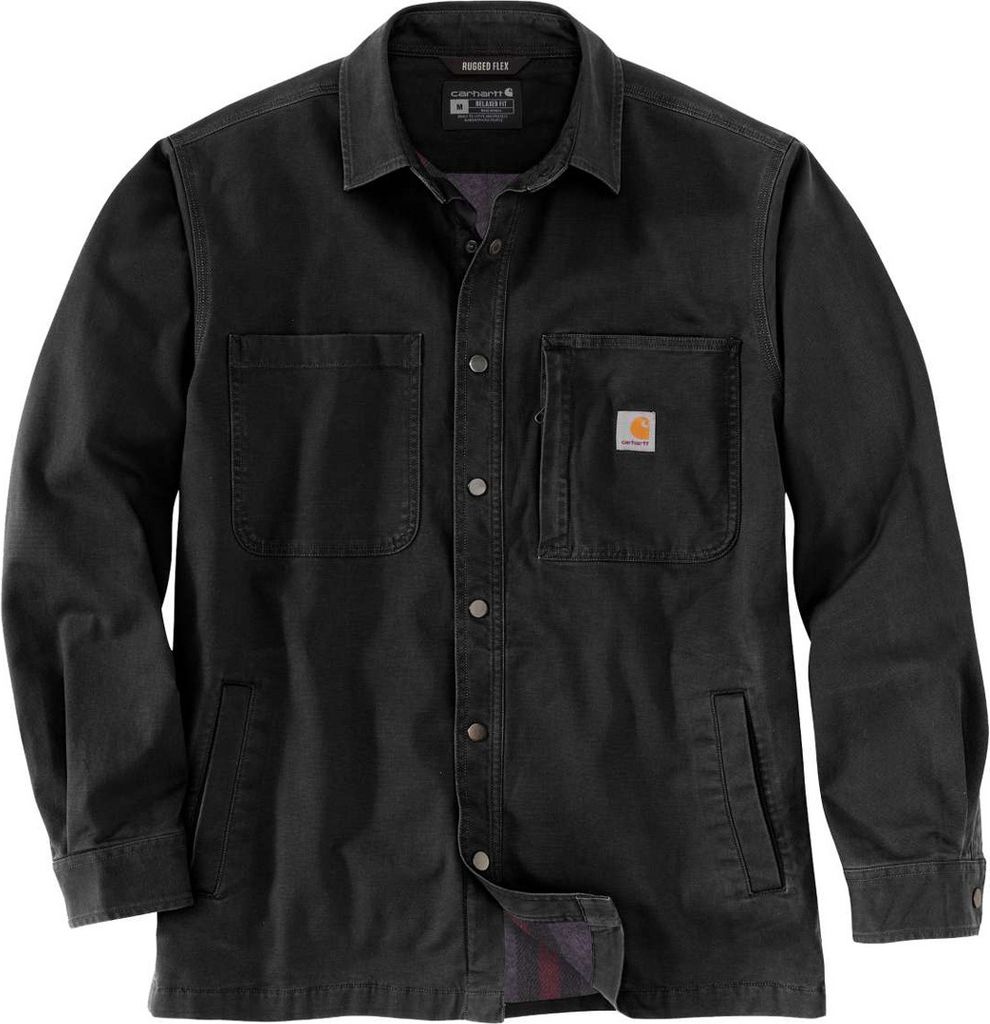 Carhartt 105532 Rigby Lined Shirt Jac Black M