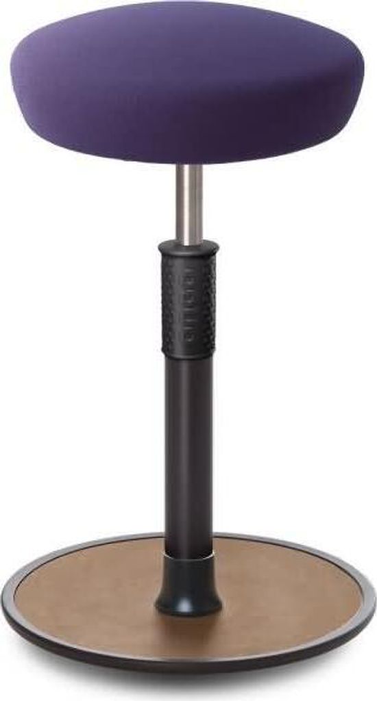 Sitz- Stehhocker Free Tall Hutsitz Gestrick Lila schwarz /Natur.