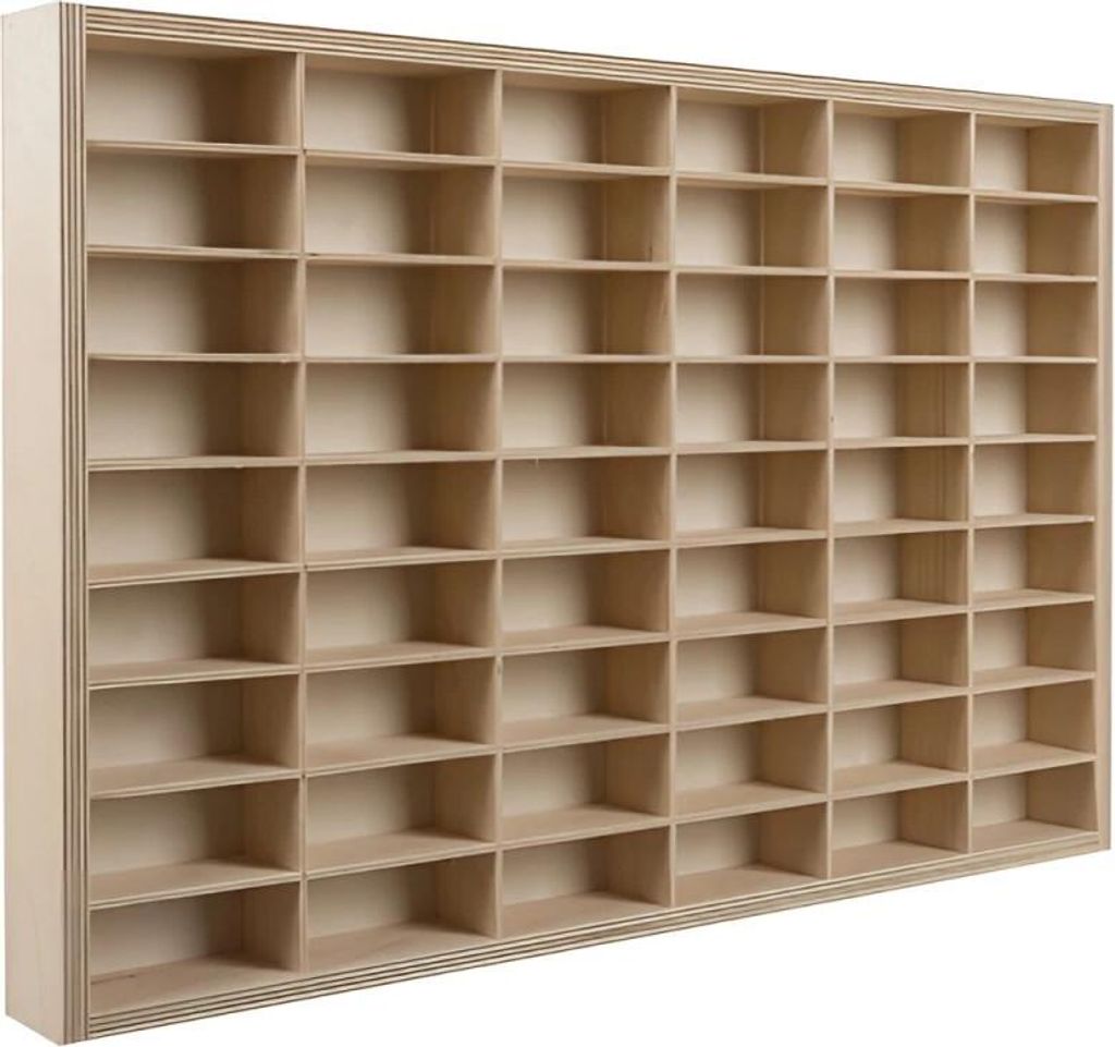 KRUZZEL Sammlervitrine Holz zu 80 Fächen 78,5 x 50 x 4,5 cm Produktbild 