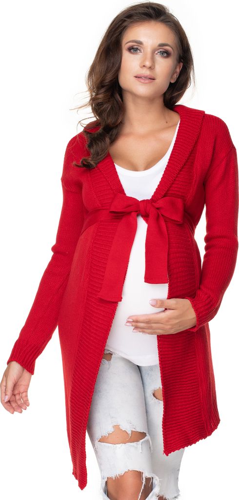 PeeKaBoo Damen-Cardigan für Schwangere Uolbos rot Universal