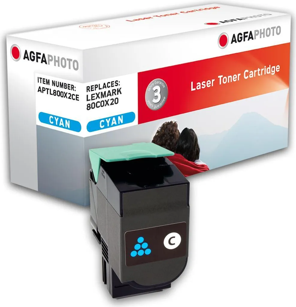 Consommable Cyan compatible Lexmark CX510dhe pour impression bureautique