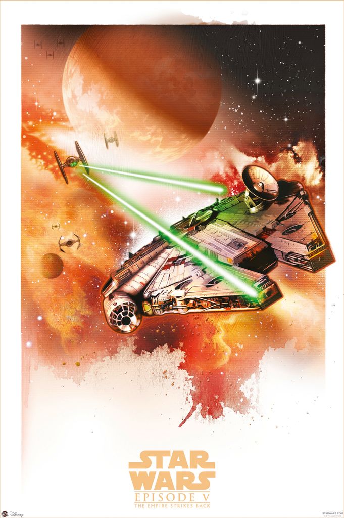 Star Wars Episode V Poster Millenium Falcon 61 x 91,5 cm
