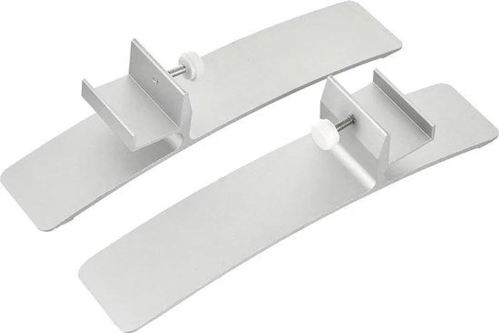 Solution sans Perçage pour Radiateur Infrarouge CF : Pieds Argent x2
