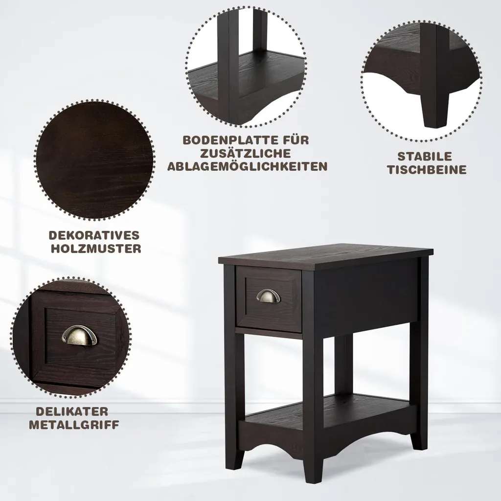 Table d'appoint fine pour petits espaces - Fini le désordre du salon