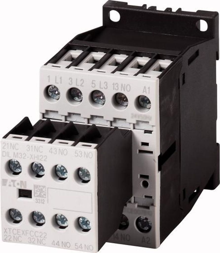 Leistungsschütz, 380 V 400 V 3 kW, 3 S, 2 Ö, 24 V DC, Gleichstrombetätigung, Schraubklemmen 276670 EATON