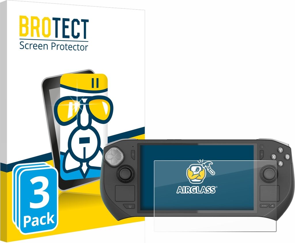 3x BROTECT Schutzglas für Zotac Gaming Zone Schutzfolie Panzer Folie Glas Display Schutz klar
