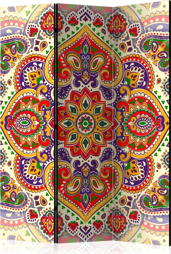 3-teiliger Doppelseitiger Vlies Paravent - Unusual Exoticism 135x172 cm Orient f-A-0607-z-b