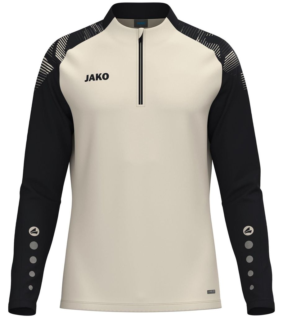 Jako Sonic Ziptop Herren - Off White / Schwarz | Größe: M