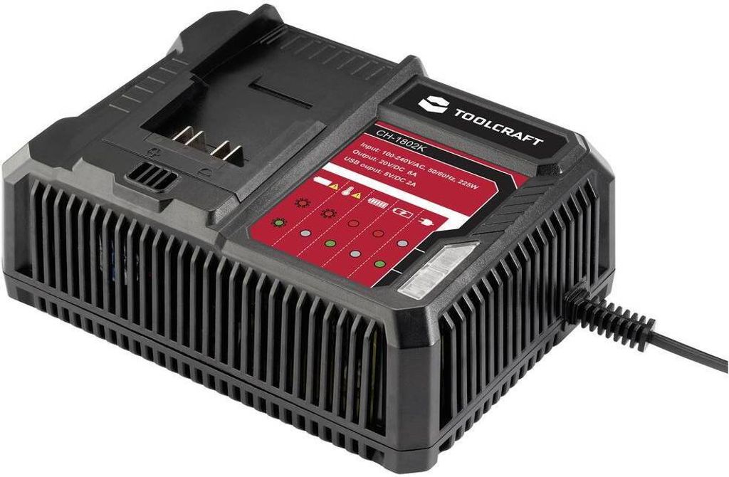 TOOLCRAFT ALG-1802 / TAWB-200 Akkupack-Ladegerät Produktbild 