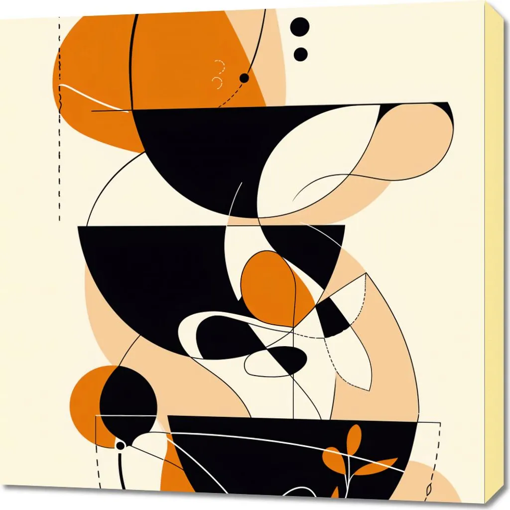 Quadro 70x70 cm Cerchi danzanti