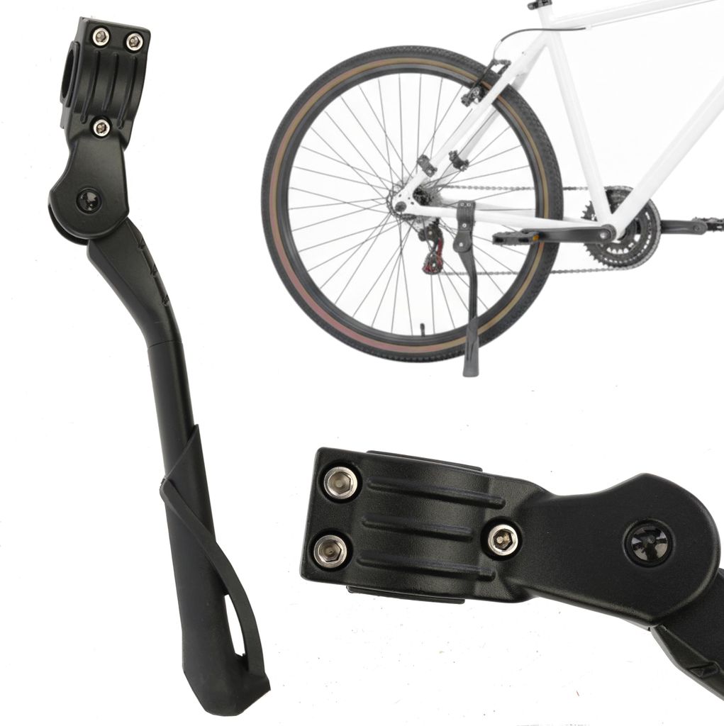 Fahrradständer 24-29 Zoll, Höhenverstellbarer Fahrrad ständer, Stabil Seitenständer hinten, Fahrradständer für Mountainbike Trekkingrad Cityr...