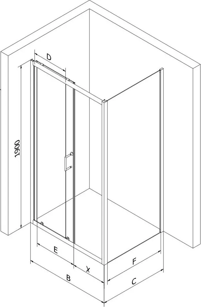 Cabine de douche pliante 100x80 idéale pour optimiser les petites salles d'eau - 5