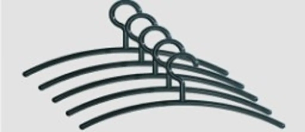 Cintre Kerkmann noir robuste et ergonomique en plastique de qualité - 3