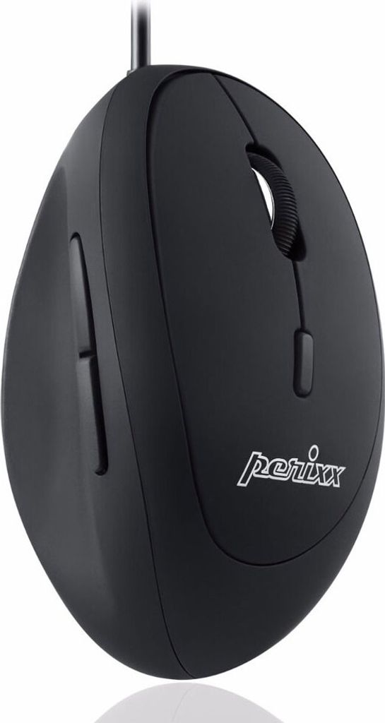 Perixx PERIMICE-519, Malá ergonomická myš, kabel USB, černá Obrázek produktu 