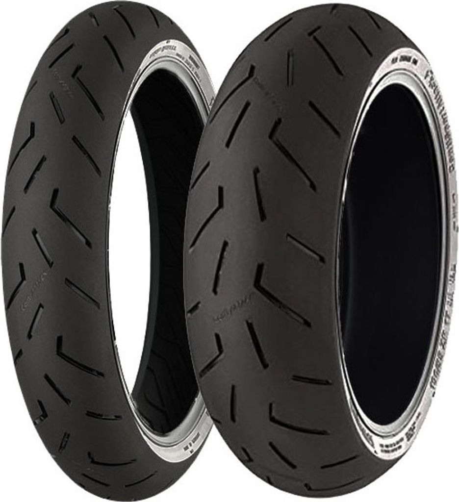 Paar Motorradreifen Continental 120/70-17 (58W) + 180/55-17 (73W) Sportattack 4