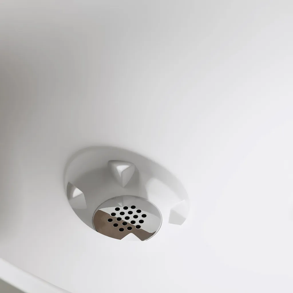 Lavabo Suspendu Blanc Mat 80cm Solid Surface Résistant Colossum816 - 4