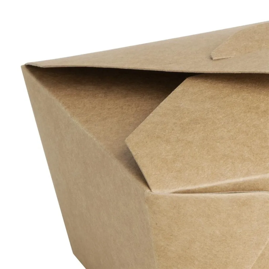 Lot de 400 boîtes repas compostables 600ml pour restauration et snack