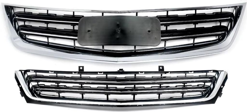 Obere und untere Frontstoßstangengitters für Chevrolet Impala (2014-2020) – Chrom & Schwarz – Auto Zubehör