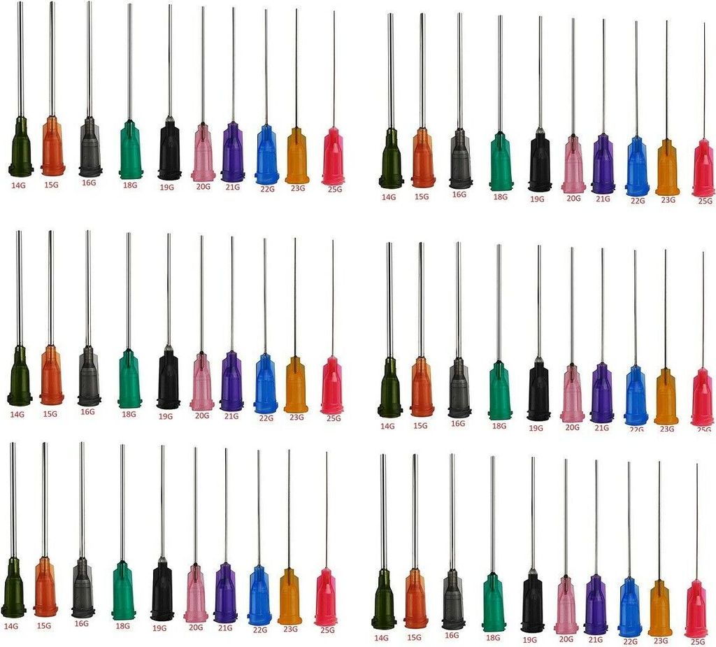 60 Stück Industrielle stumpfe Spitze Dosiernadel. Präzision Applikator. Spritze Dispensin