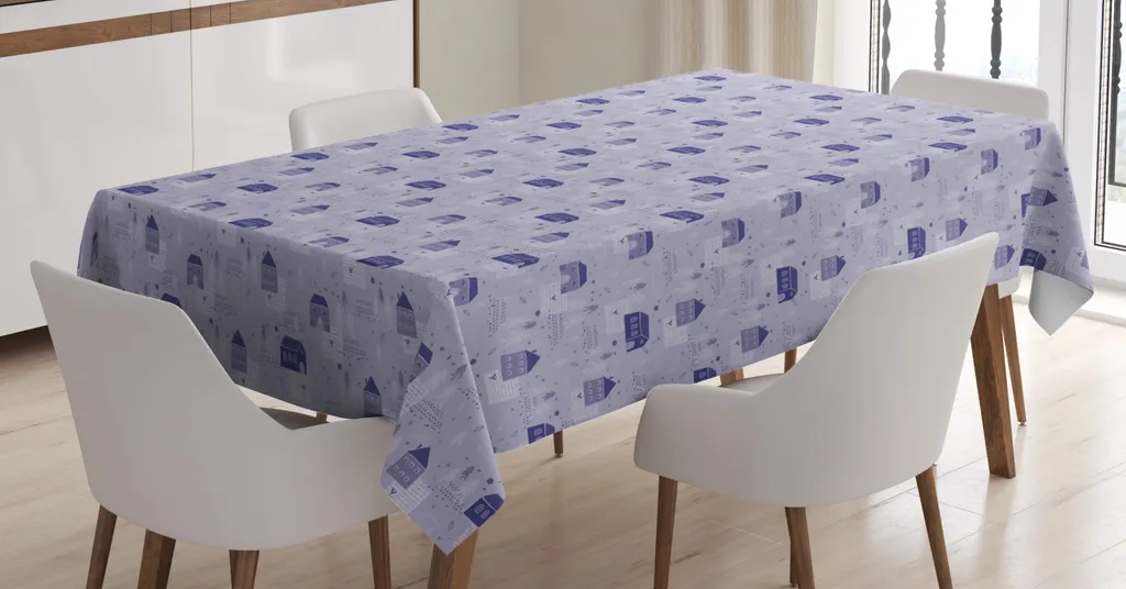 ABAKUHAUS Vigneto Tovaglia, Papiro Antico, Rettangolare per Sala da Pranzo e Cucina, 140 cm x 240 cm, Crema