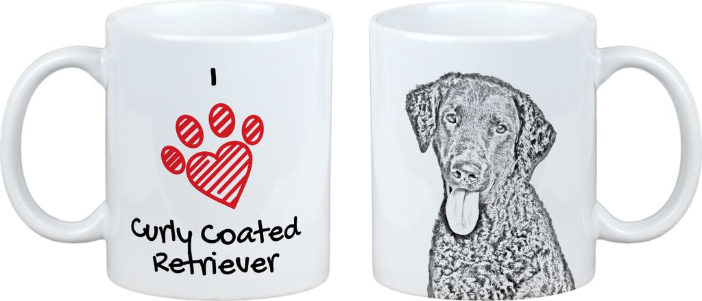 Curly Coated Retriever - Tasse mit Hund, entzückende Tasse mit Grafik, Geschenk mit Ihrem Foto von der Marke Art-Dog