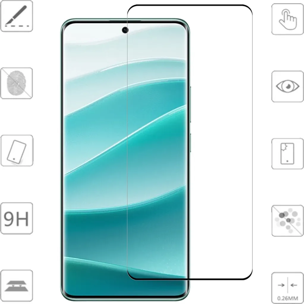 2x Vetro Temperato H9 Antisfondamento per Redmi Note 14 Pro 5G / Plus