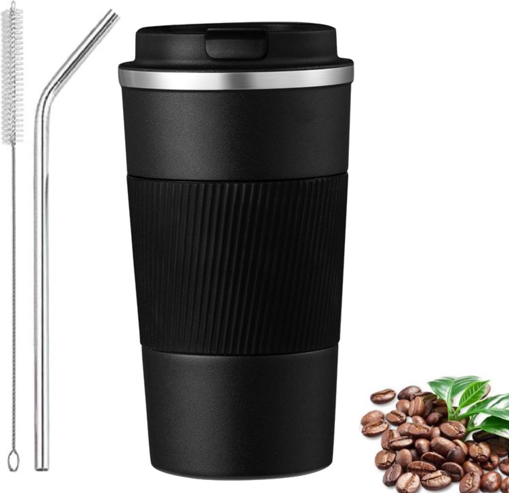 Termohrnek, 13oz neklouzavý cestovní hrnek z nerezové oceli Obrázek produktu 