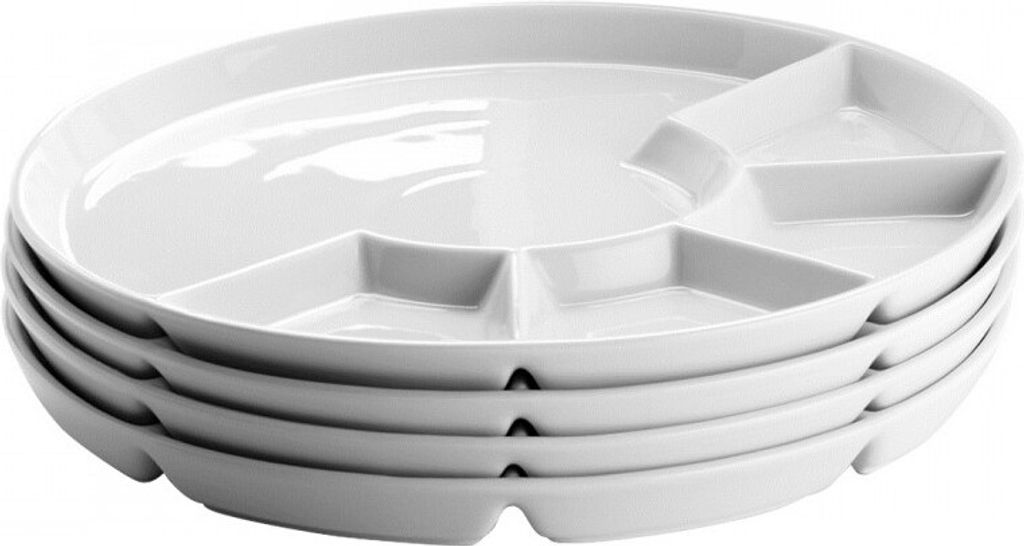 Fondueteller 24 cm, Porzellan Fondueteller 24 cm, Porzellan Mäser