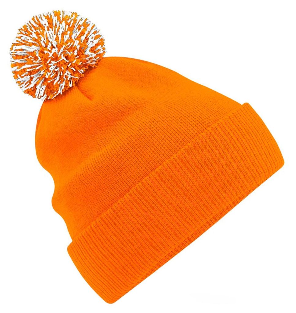 Beechfield - Mütze für Herren/Damen Uni FK248 (Einheitsgröße) (Orange/Weiß)
