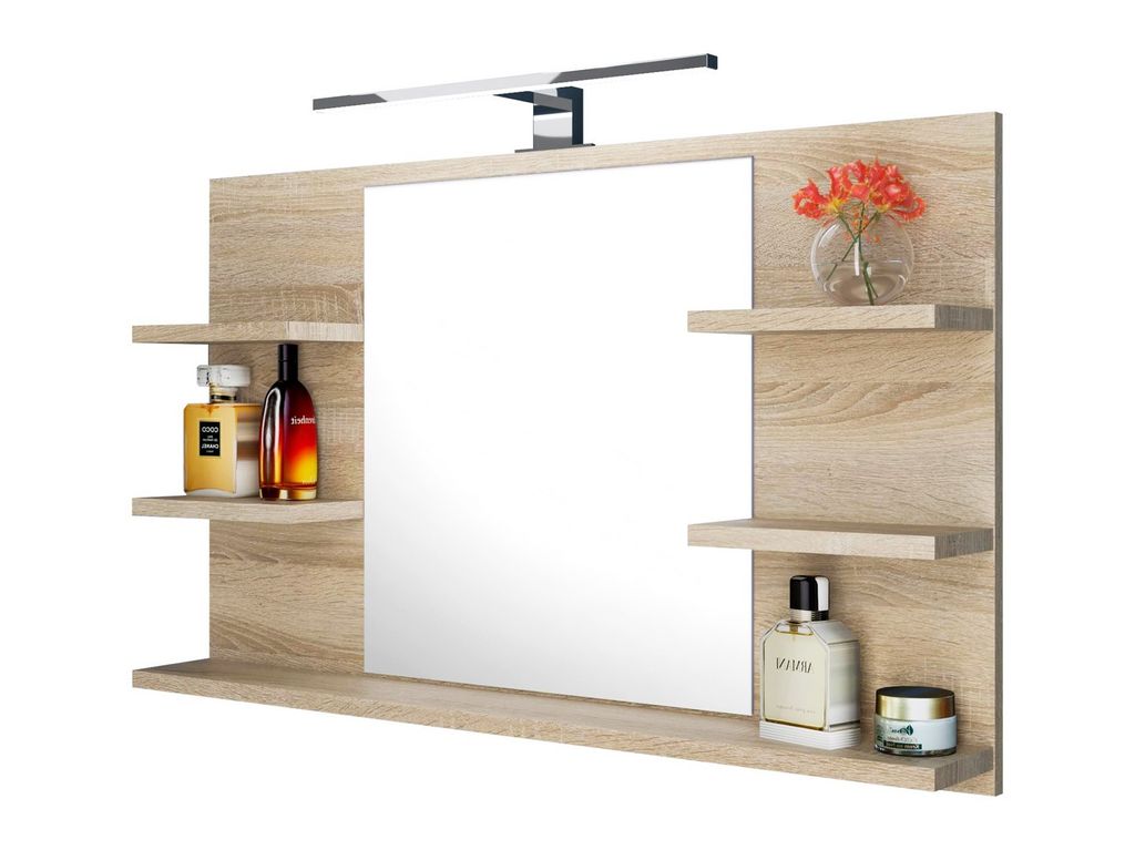 DOMTECH Badezimmerspiegel, LED-Beleuchtung, Ablage, Produktbild 