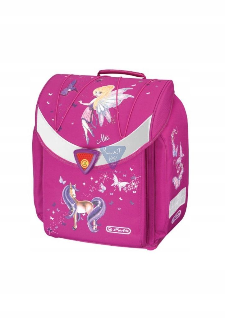 HERLITZ Schulrucksack Mädchen Jungen Teenager Motiv FEE Rucksack Tasche rosa
