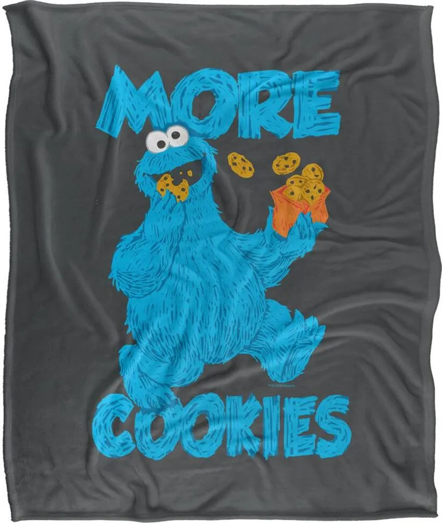 Couverture douillette Sesame Street TV18576 en polaire multicolore