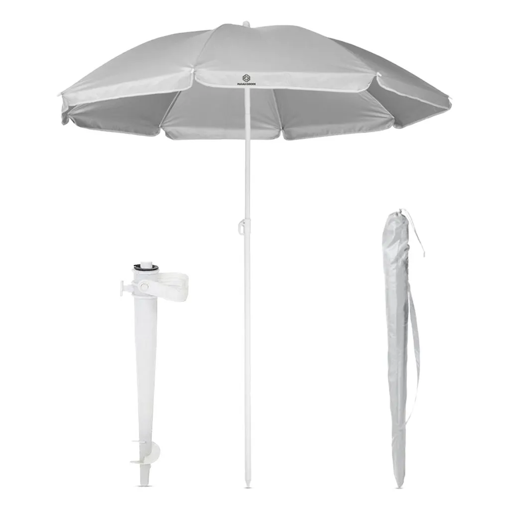 Parasol de plage avec vis sans fin Fleau Goods grand format de luxe