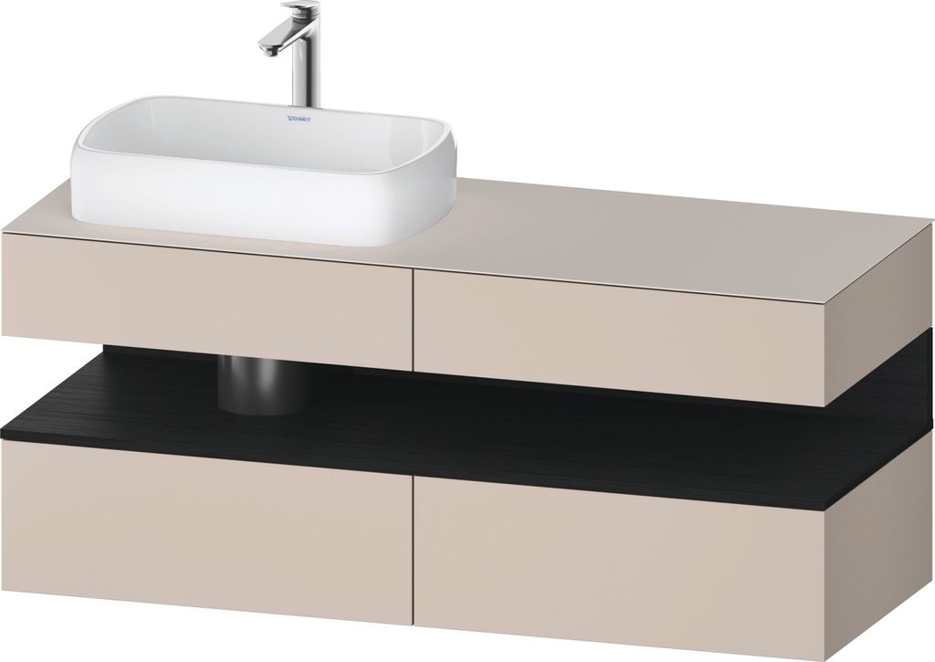 DURAVIT QA4765016910010 QAT KWTU WH Eck 1400x550x600 Tp. Mt.