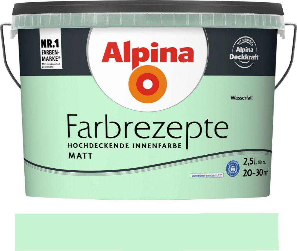 Alpina Farbrezepte Wasserfall matt 2,5 Liter Produktbild 