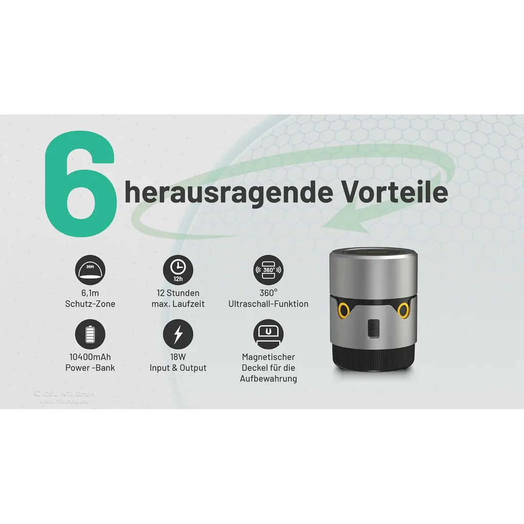 Répulsif EMR30 Nitecore Polyvalent avec Diffusion Thermique Haute Précision - 3