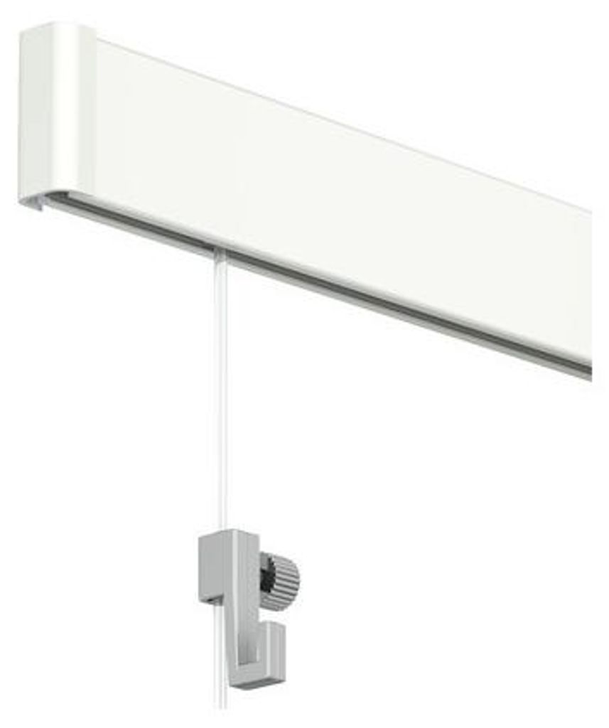 Bilderschiene All-In-One Click Rail 4 m weiß Produktbild 