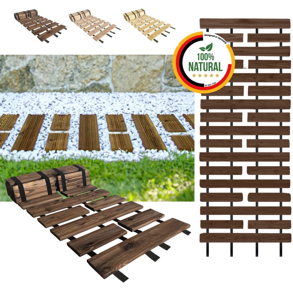 Floranica zahradní chodník ze 100% dřeva, 50 cm x 2 m, Obrázek produktu 