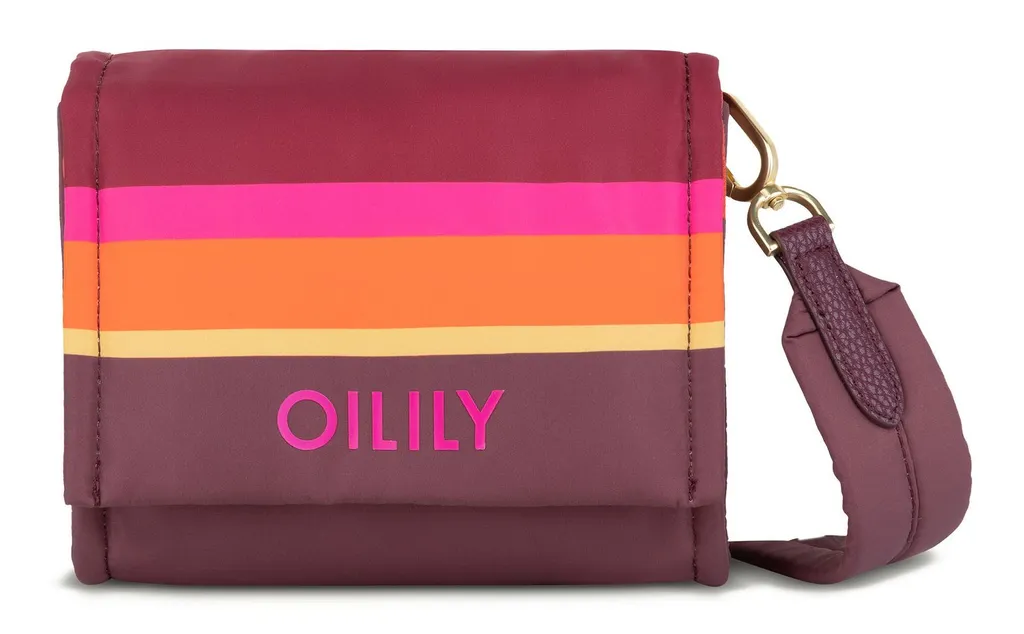 Petit Sac à Main Foy Oilily Imprimé Floral Chocolat avec Bandoulière