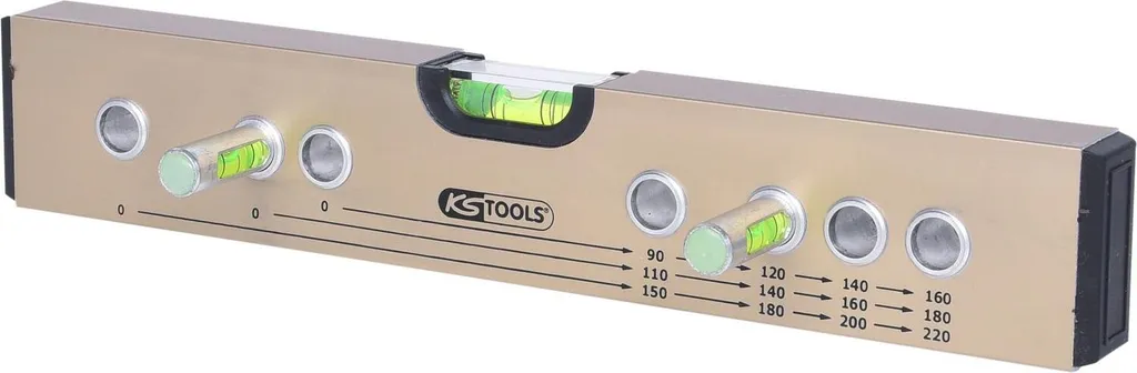 Niveau pour électricien KS Tools 300 mm : alignement précis des boîtes