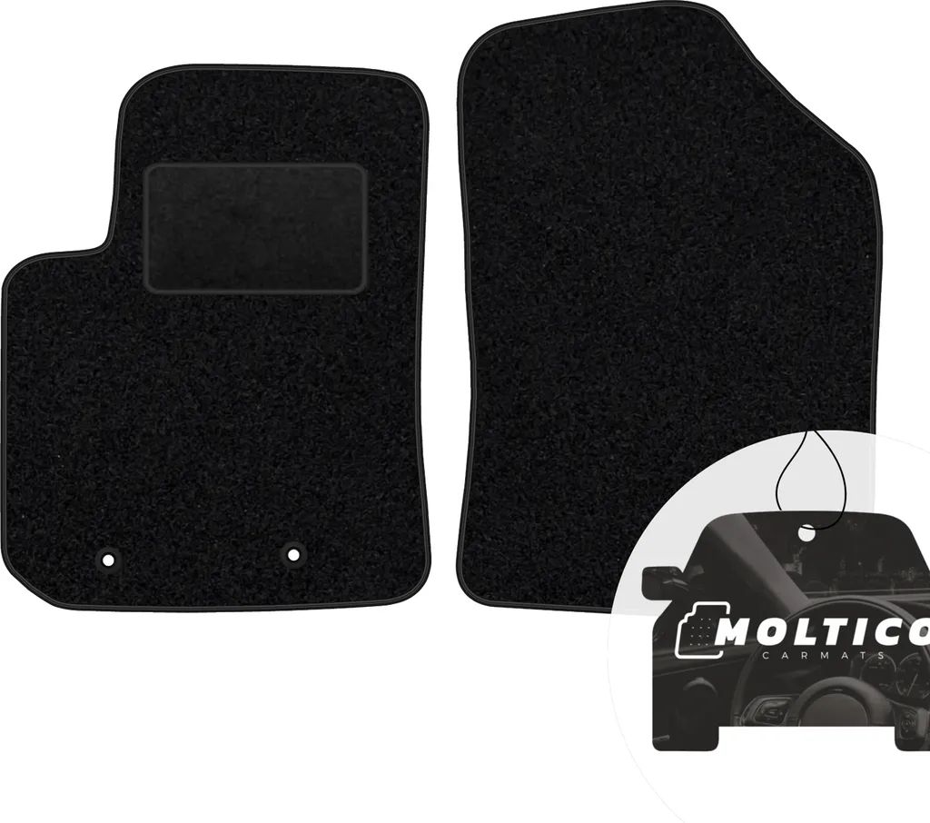 Tappetini Auto Velours Kia Picanto II 2011-2017 - Set 2 Pezzi Nero