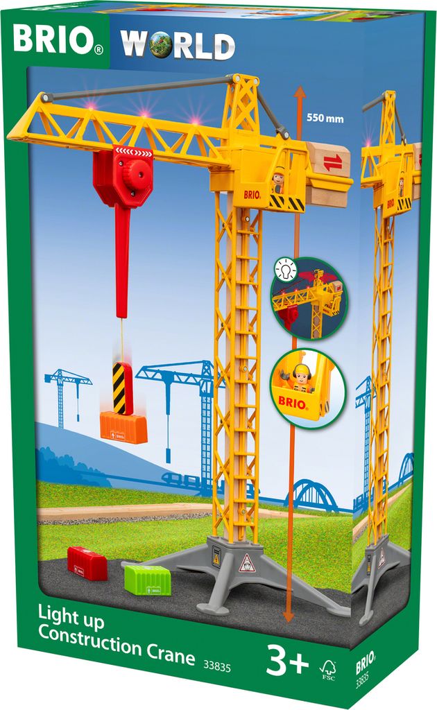 BRIO. Gru da cantiere illuminata Immagine del prodotto 