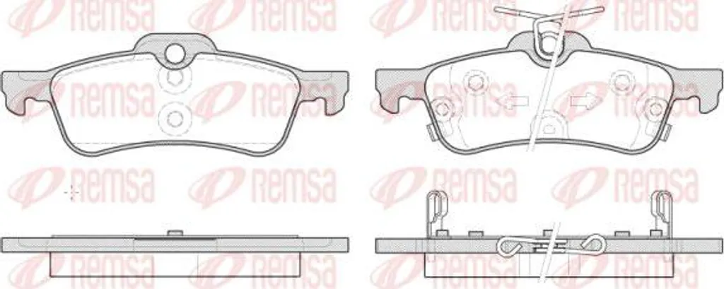 Plaquettes de Frein REMSA Silencieuses et Durables - Réf OE 43022TV0E01