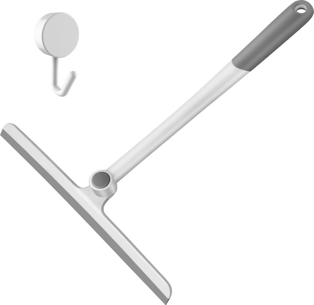 Fensterabzieher aus Silikon,Duschabzieher mit rutschfester 27,6 cm Klinge,Allzweck-Schrubber für Duschtüren,Badezimmer,Fenster,Küche,Spiegel und...