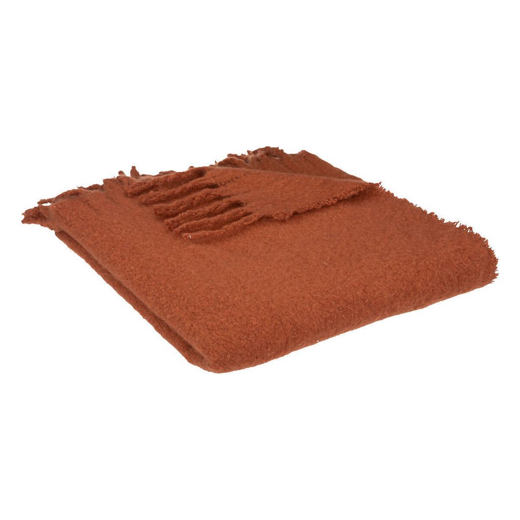 Plaid "Kodi" terracotta-pink - 180x130 cm - Atmosphera créateur d'intérieur