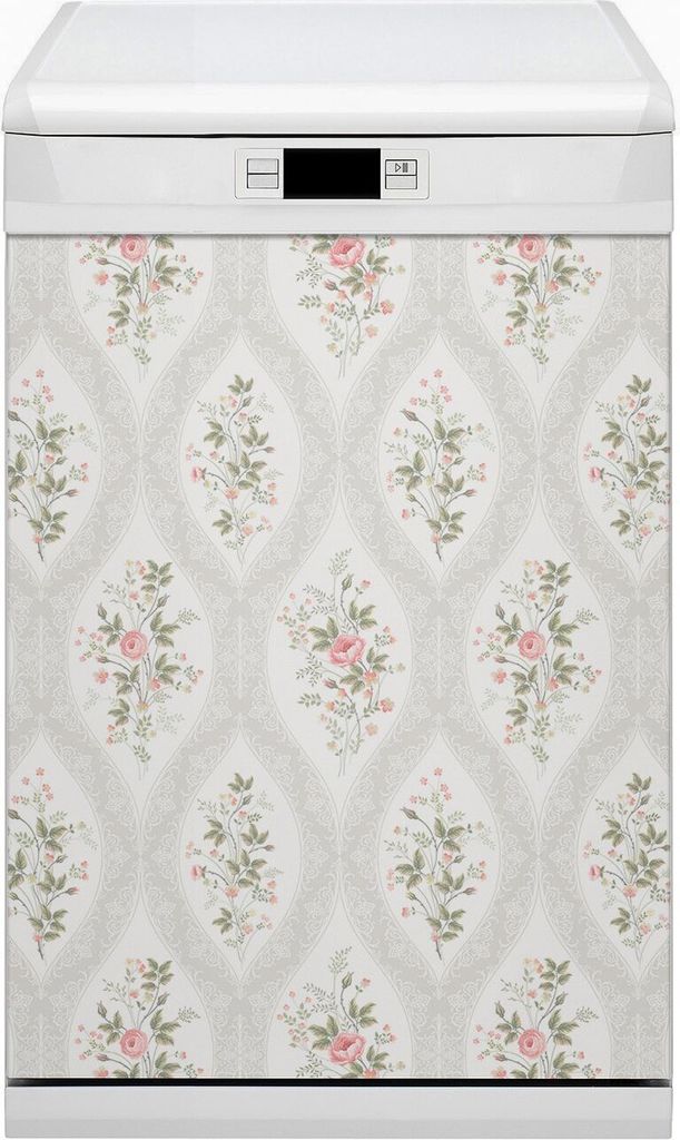 Magnet für Spülmaschine Abwaschbar 45x80 cm Magnet für Spülmaschine Magnetmatte Nachbildung - Retro Wallpaper