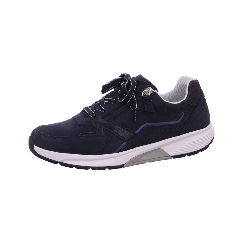 Gabor ROLLINGSOFT Damenschuhe - bequeme Schnür- Halbschuhe blau Freizeit NEU