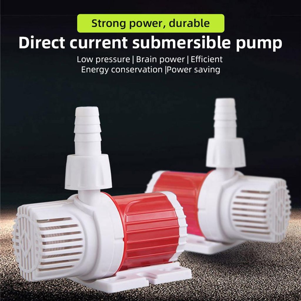 DC Aquarium Pumpe 20W 1000-1200L/H High Flow DC 12V Tauchpumpe Ultra-Quiet 16.4ft Max Lift Booster Brushless Pumpe für Teich Fisch Tank Brunnen