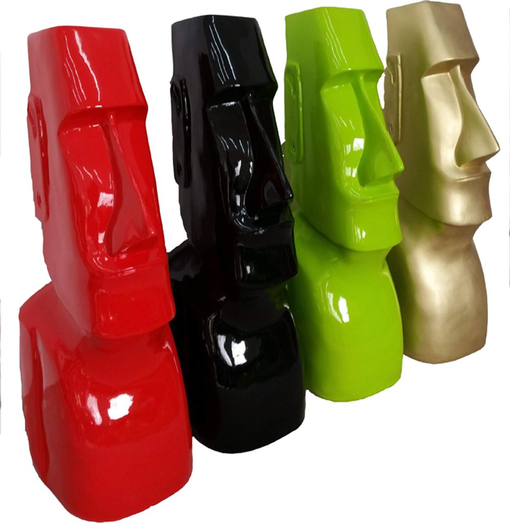 Designer Abstrakte Dekoration Moai Skulptur Figuren Statuen Moderne Wohnzimmer