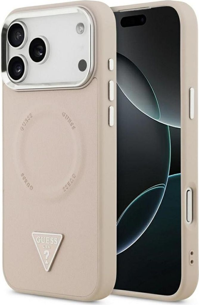 Guess - Hardcase Triangle Logo MagSafe (GUHMP17LPSDTSCMP) - iPhone 17 Pro - Pink